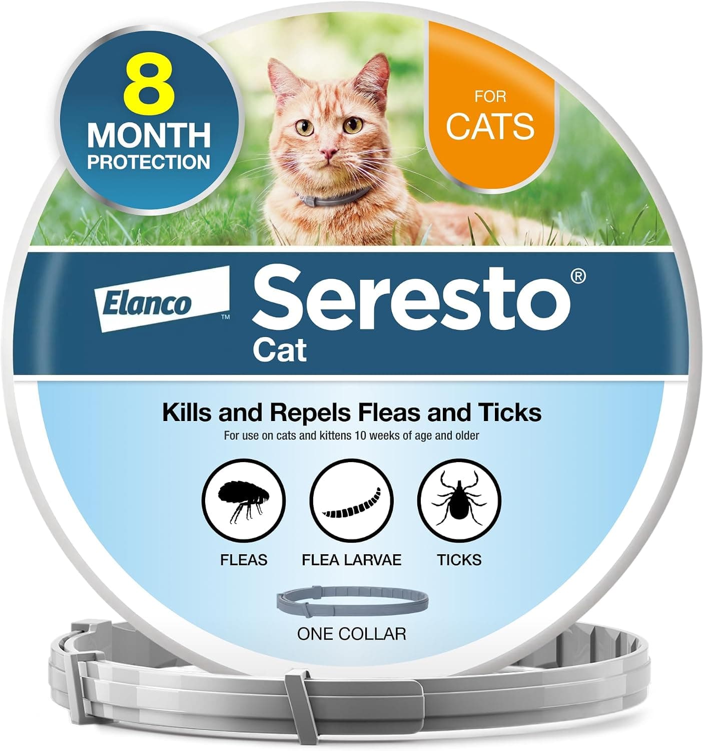 Seresto flea and tick collar for cats