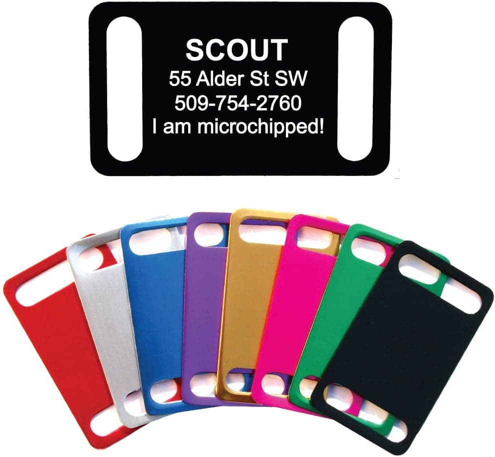 GoTags slide-on silent pet ID tag