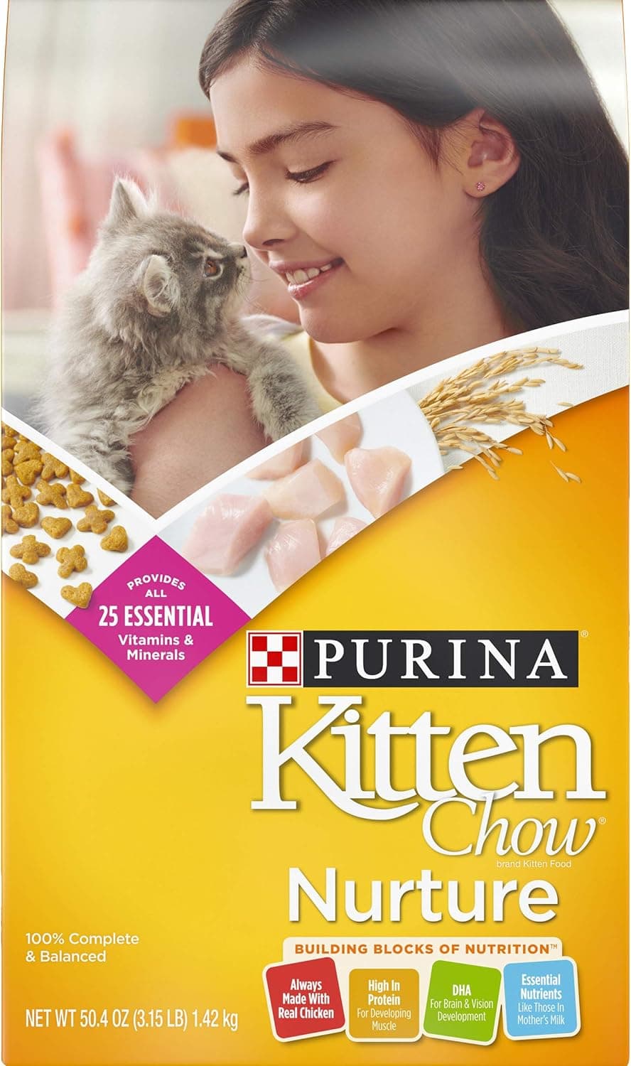 Purina Kitten Chow dry kitten food bag