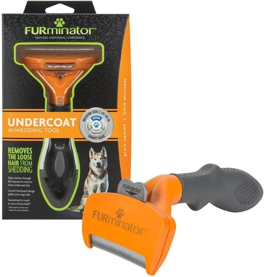 FURminator undercoat deShedding tool for medium short-hair dogs