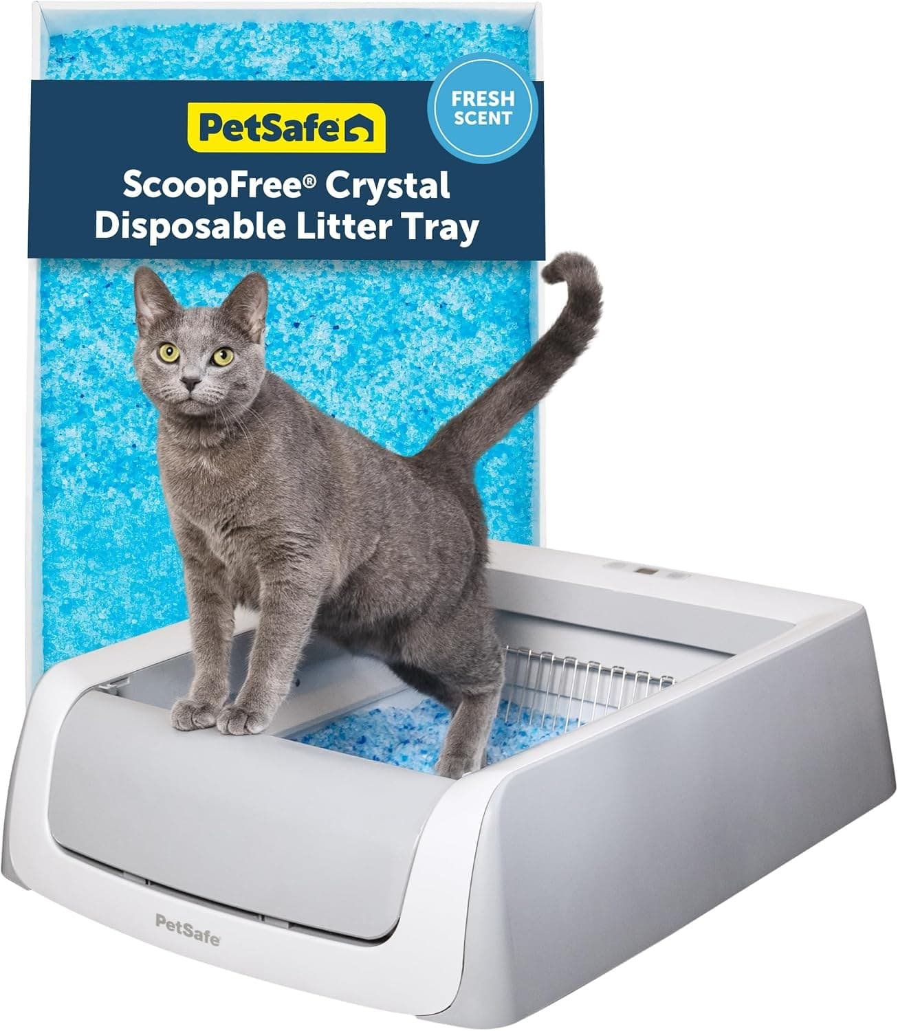 PetSafe ScoopFree Crystal Pro Legacy self-cleaning litter box, uncovered