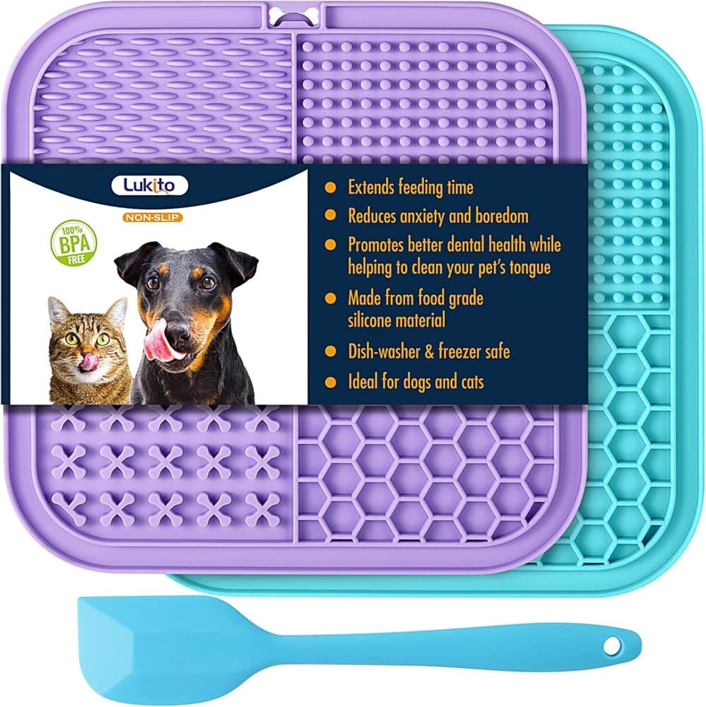 LUKITO Lick Mat for Dogs & Cats 2 Pack product photo