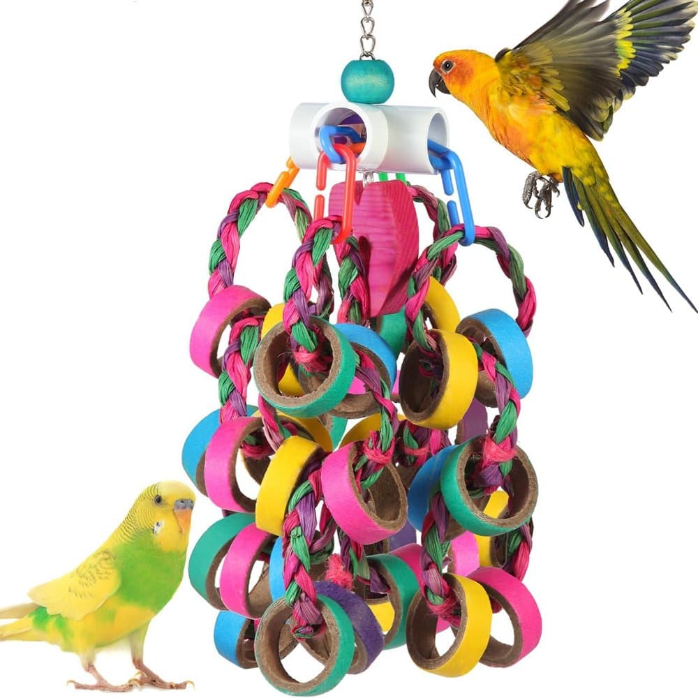 lovyoCoCo Bird Toys Conure Toys,Bird Parrot Foraging Shredder product photo