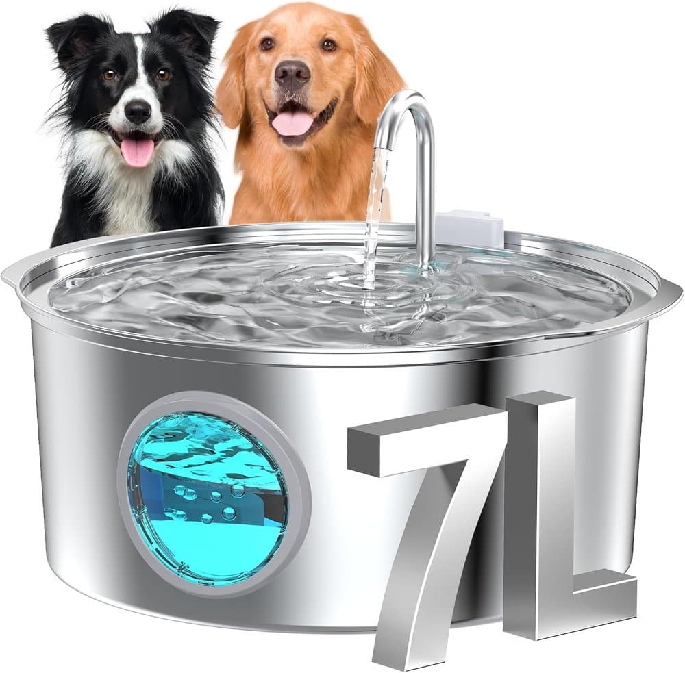 GROOKPET Dog Water Fountain for Large Dogs: 7L/236oz/1.8G Dog Fountain product photo
