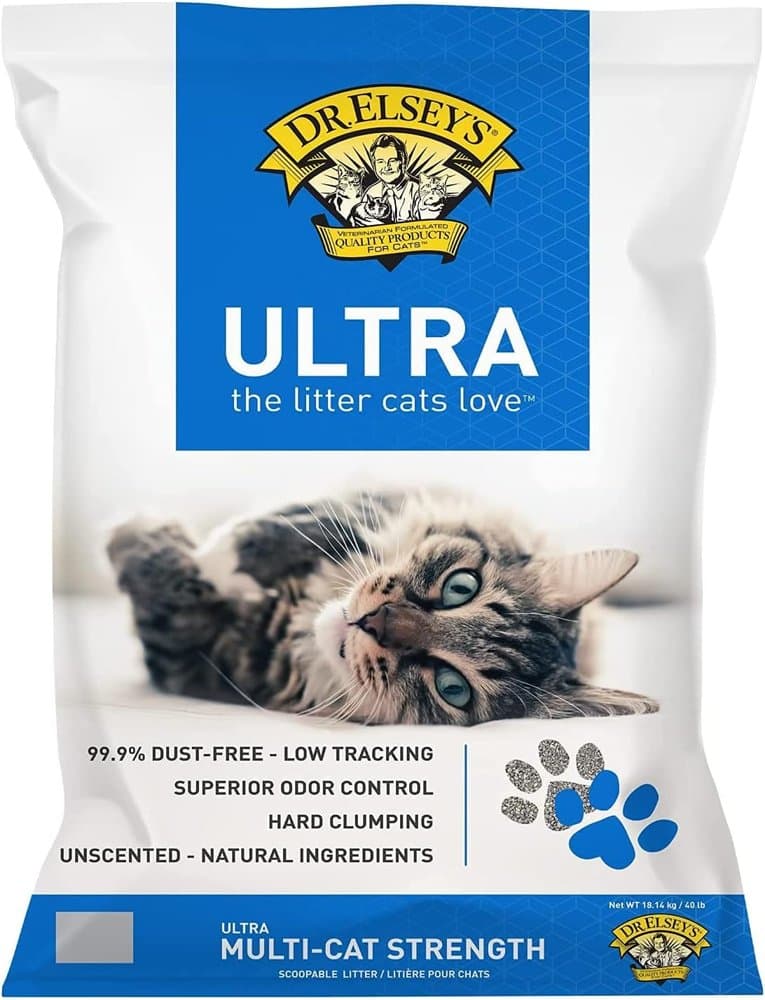Dr. Elsey's Ultra UnScented Clumping Clay Cat Litter 40 lb. Bag product photo