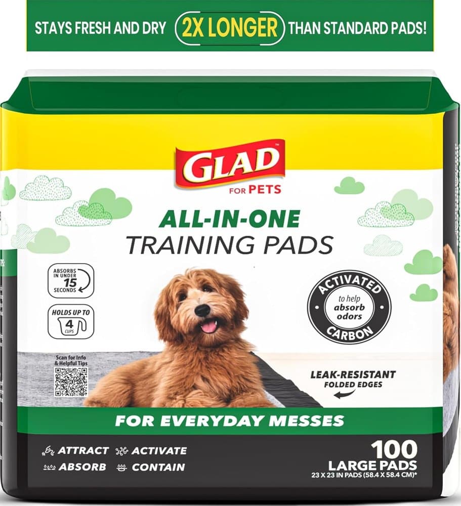 Glad for Pets Activated Carbon Disposable Dog Training Pads product photo