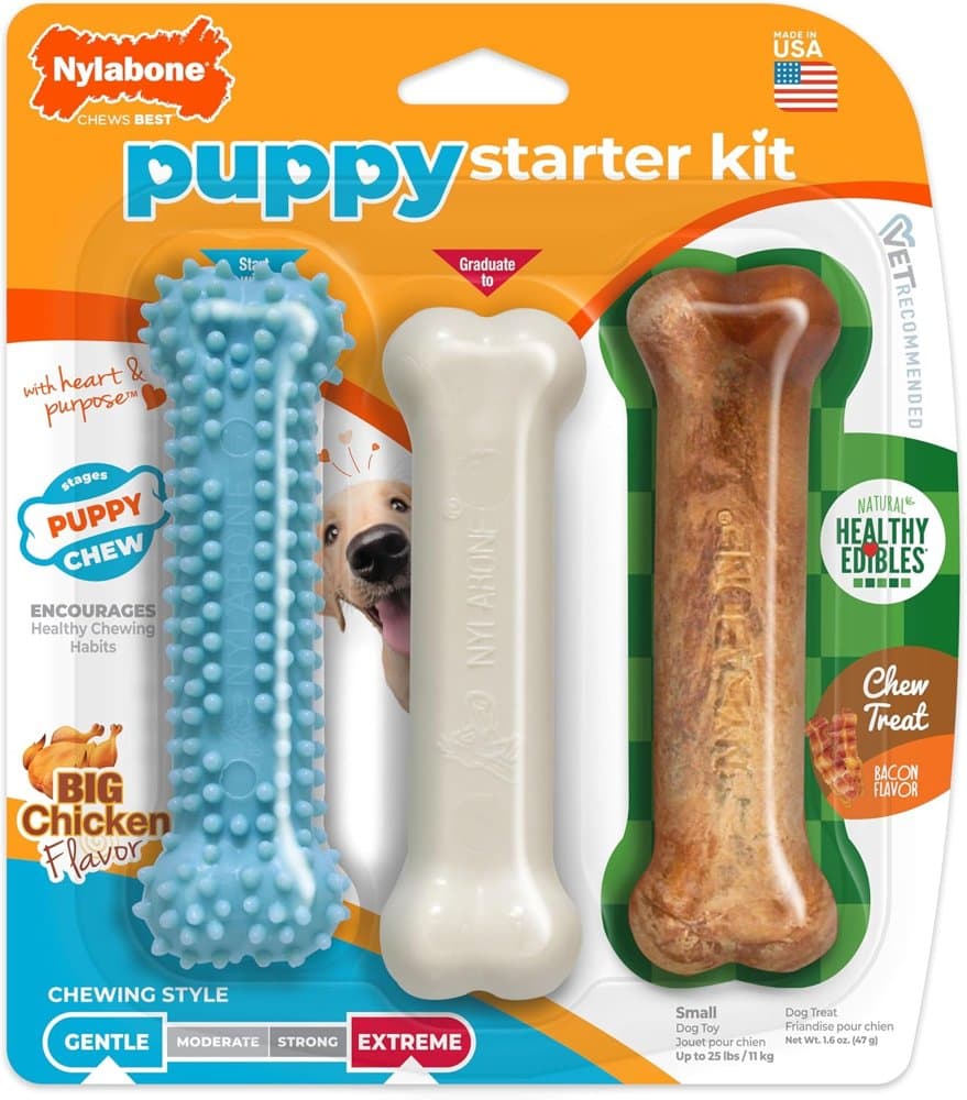 Nylabone New Puppy Starter Kit product photo