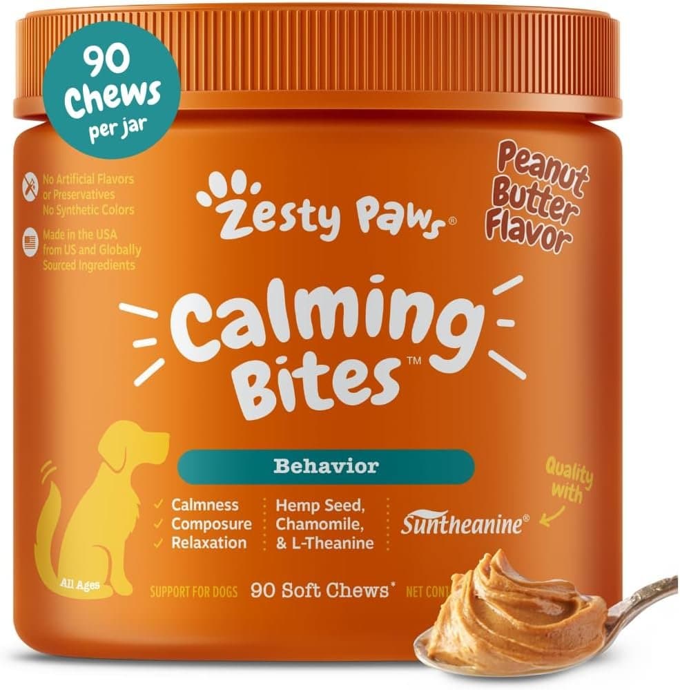 Zesty Paws Calming Chews for Dogs - Dog Calming Supplement product photo
