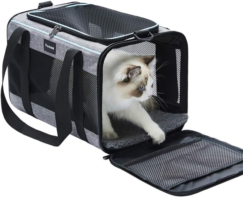 Vceoa 17.5"x11"x11" Pet Carrier for Cats product photo