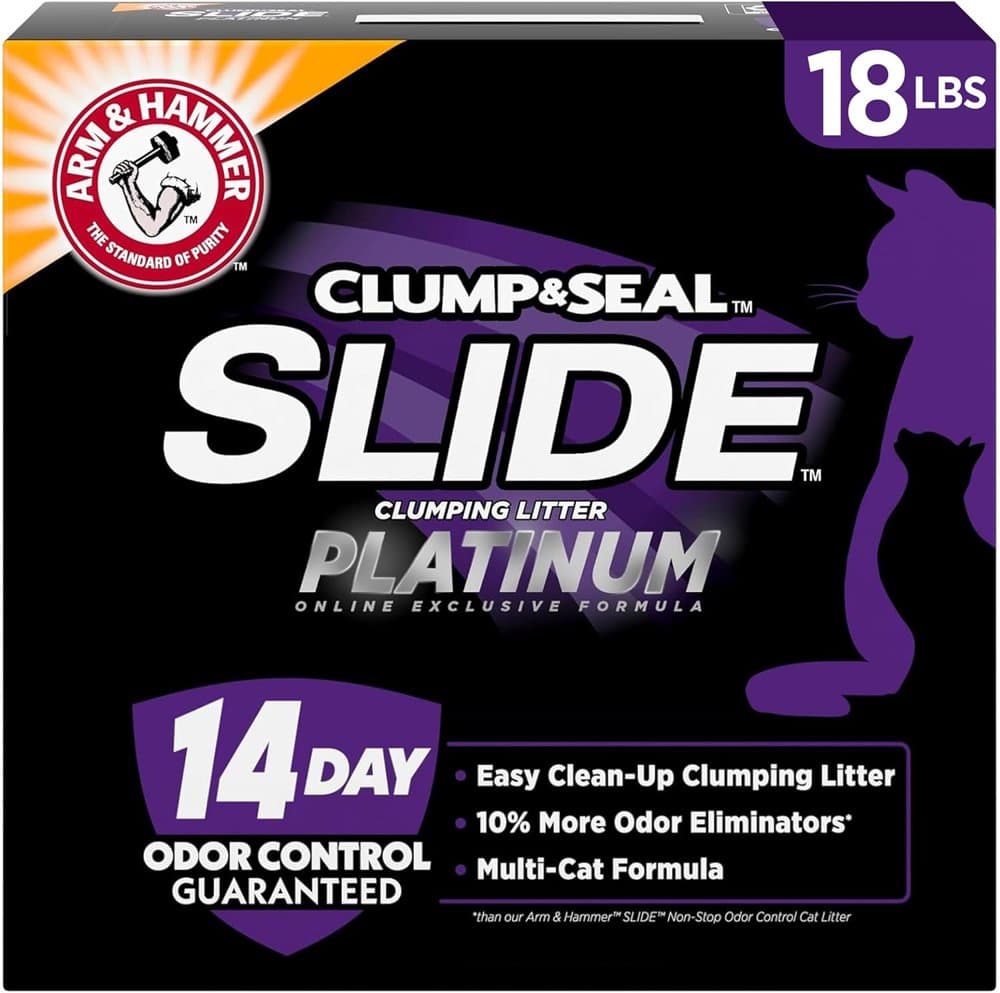 ARM & HAMMER Slide Platinum Easy Clean-Up Clumping Cat Litter product photo