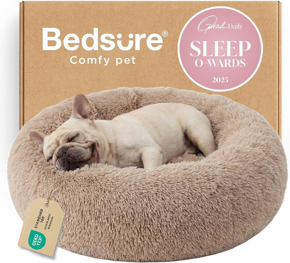 Bedsure Calming Dog Bed Medium Size Dog Donut Washable Pet product photo