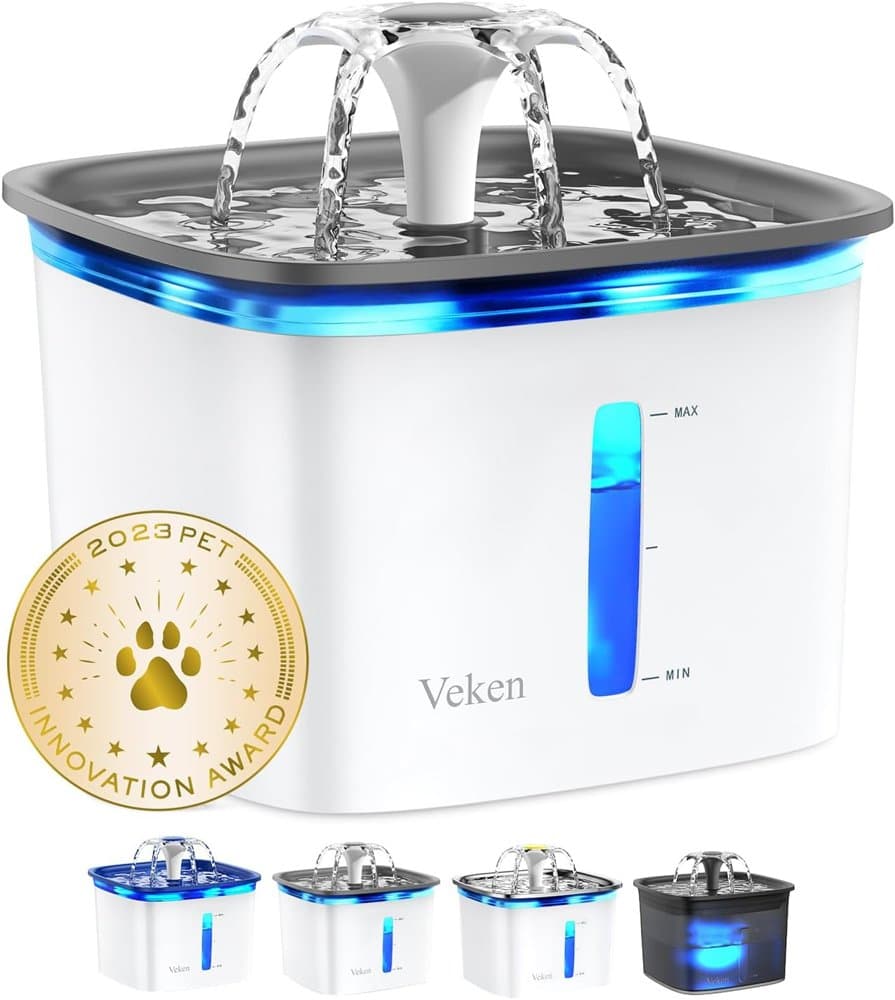 Veken Innovation Award Winner 95oz/2.8L Cat Water Fountain product photo