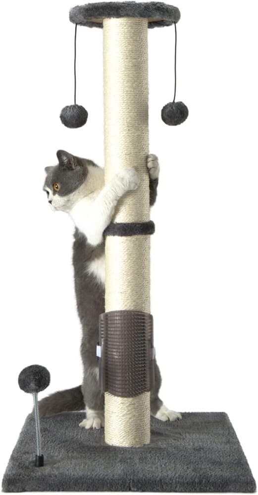 PEEKAB 32" Tall Cat Scratching Post Sisal Scratch Posts,with product photo